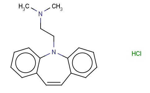 (BETA-DIMETHYLAMINOETHYL)-5 DIBENZO(B,F) 5H AZEPINE CHLORHYDRATE [FREN CH]